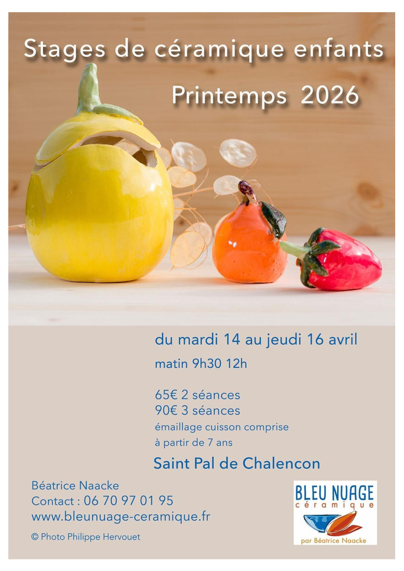 Stage de céramique enfants