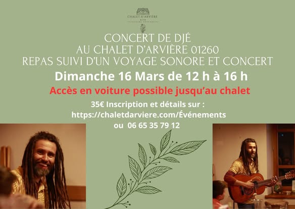 Voyage sonore et concert de Djé (Gérald Constant) au Chalet d'Arvière_Arvière-en-Valromey