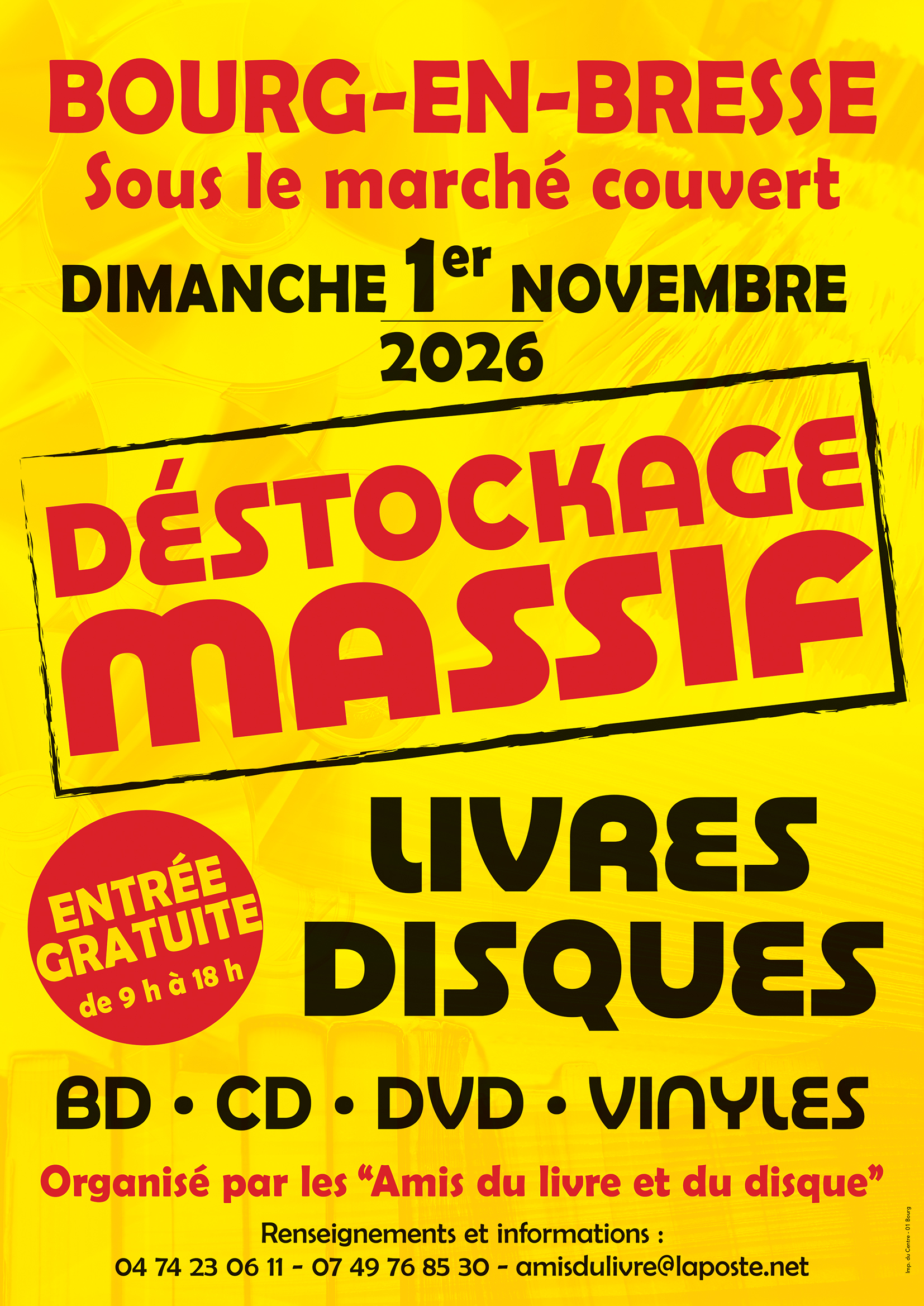 Déstockage massif Livres-Disques