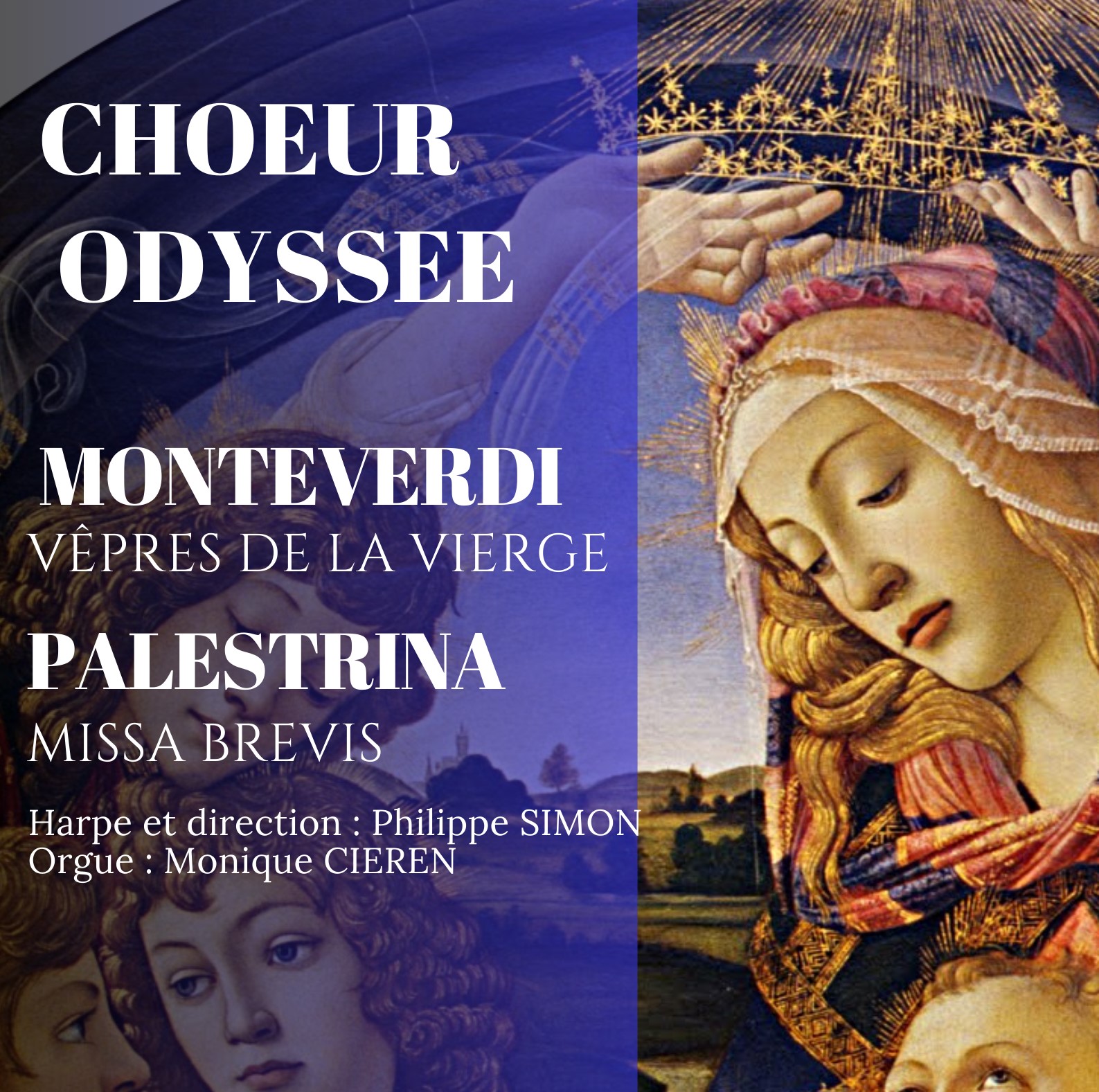 Rendez-vous futés ! : Concert du Chœur Odyssée : Missa Brevis de Palestrina et Vêpres de la Vierge de Monteverdi