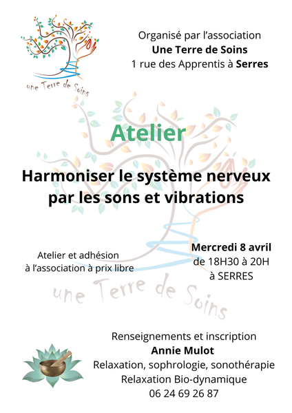 Atelier : 'Harmoniser le système nerveux par les sons et les vibrations'