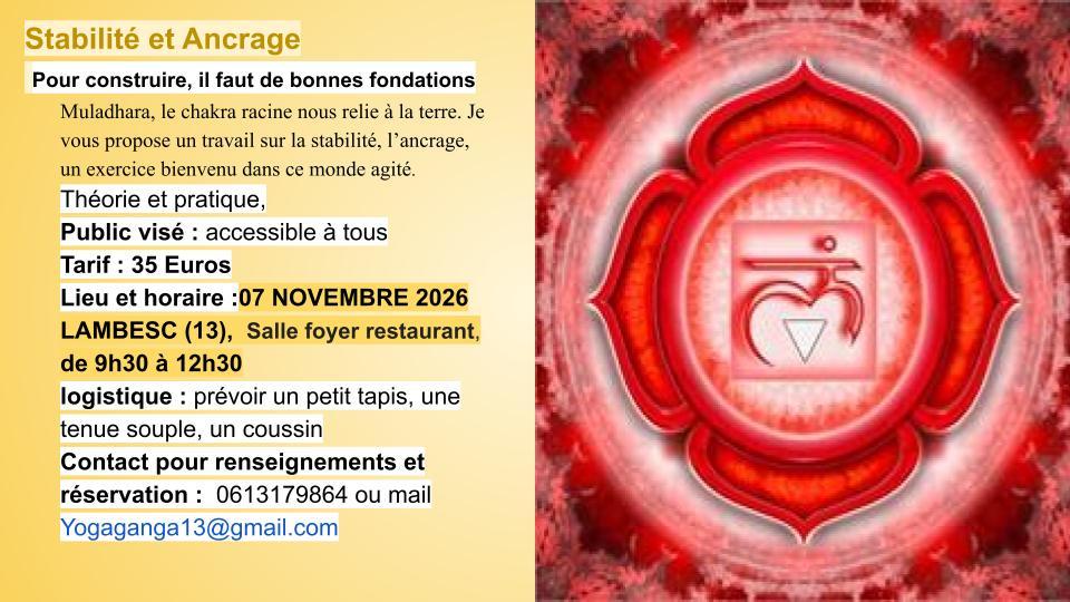Atelier yoga "Stabilité et ancrage"