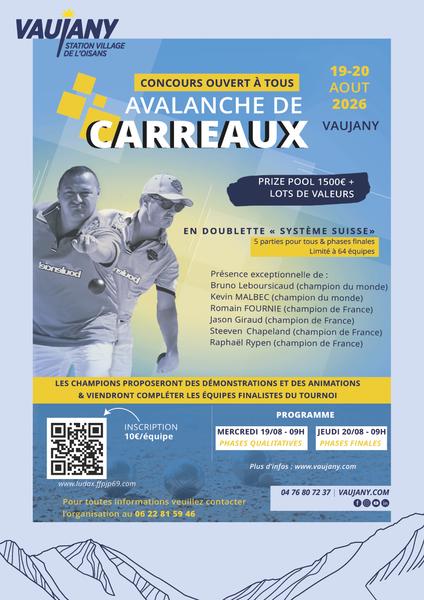 Concours de Pétanque : Avalanche de carreaux