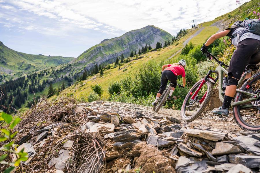 Piste rouge Lac Vert par Mossettes_Avoriaz