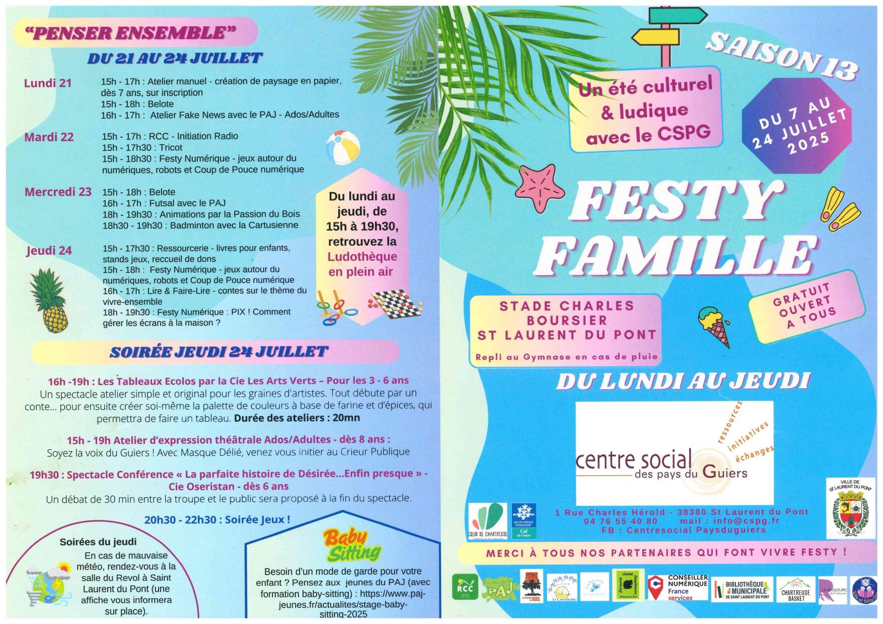 Les mardis de Festy Famille_Saint-Laurent-du-Pont