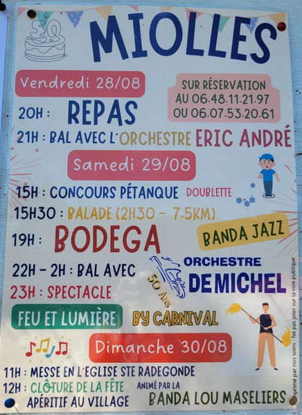 Miolles en fête !
