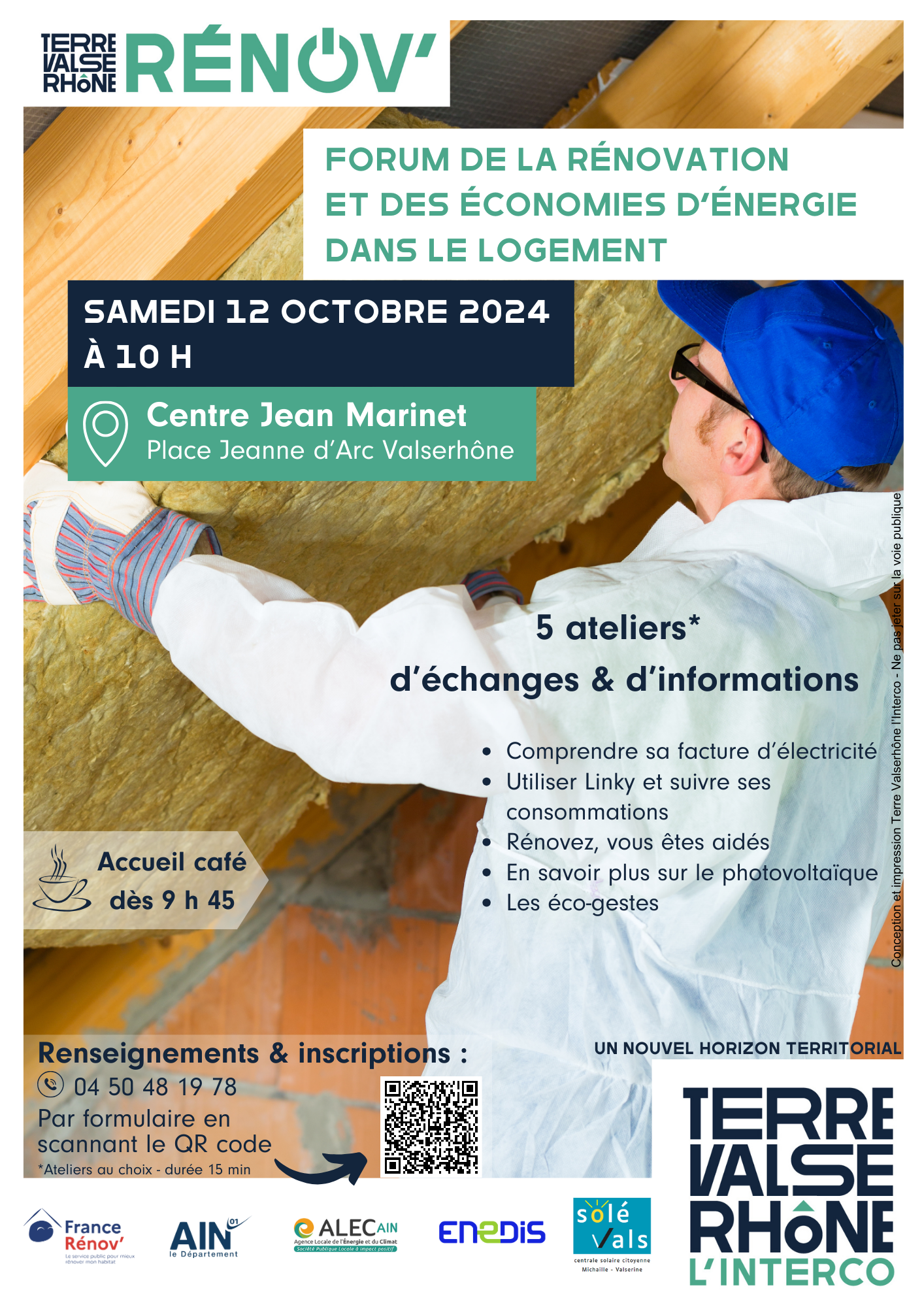 Affiche forum rénovation et économies d'énergie dans le logement