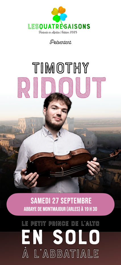 Timothy Ridout à l’abbaye de Montmajour