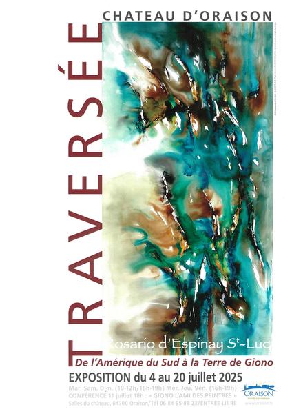 Exposition "Traversée" par l'artiste peintre Rosario d'Espinay St Luc