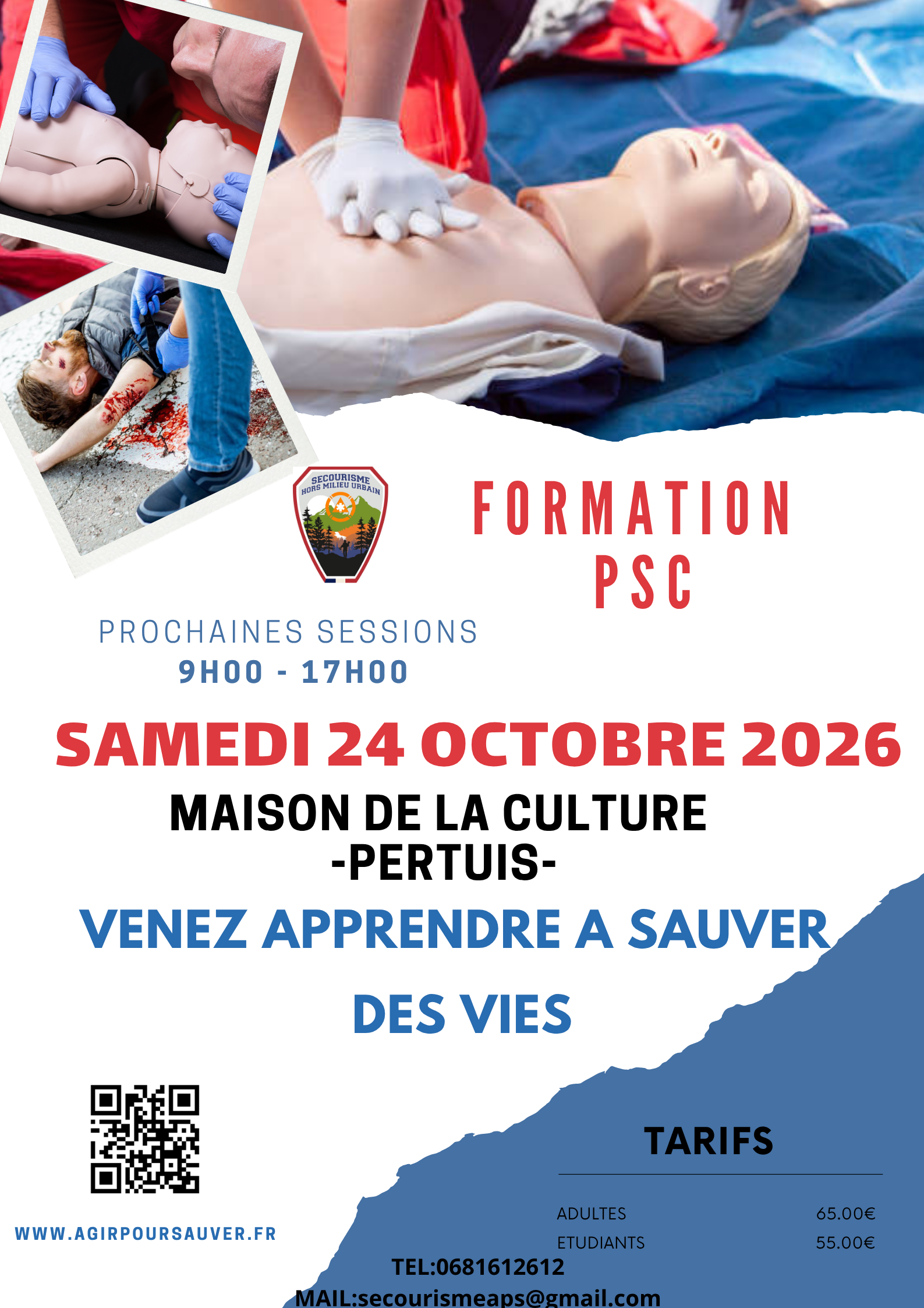 Formation secourisme PSC