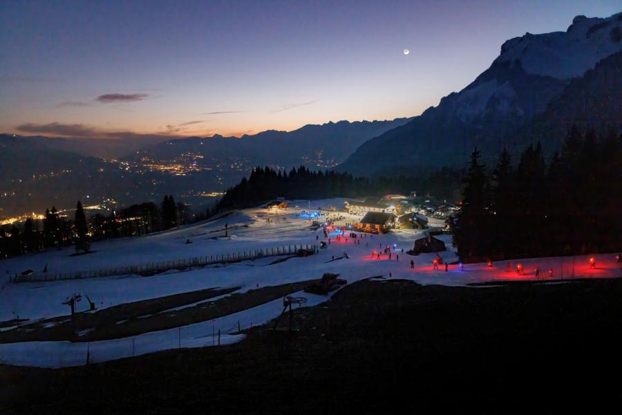 Descentes aux flambeaux à Plaine-Joux_Passy