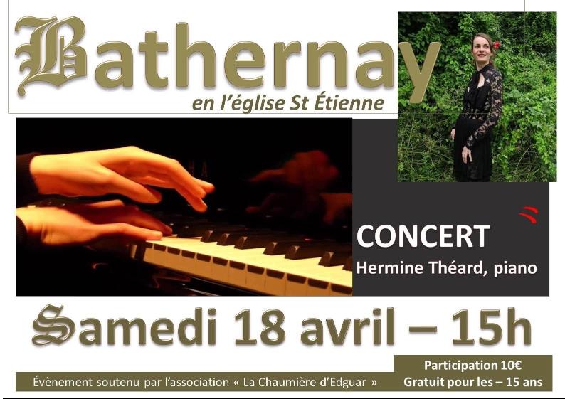 Concert de piano à l'église de Bathernay_Bathernay