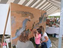 Animation fresque participative peinture naturelle