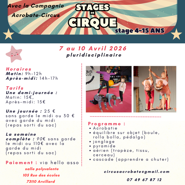 Stage de cirque avec Acrobat Circus