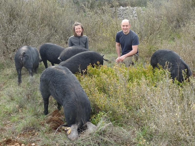 Les producteurs avec leurs animaux d'élevage