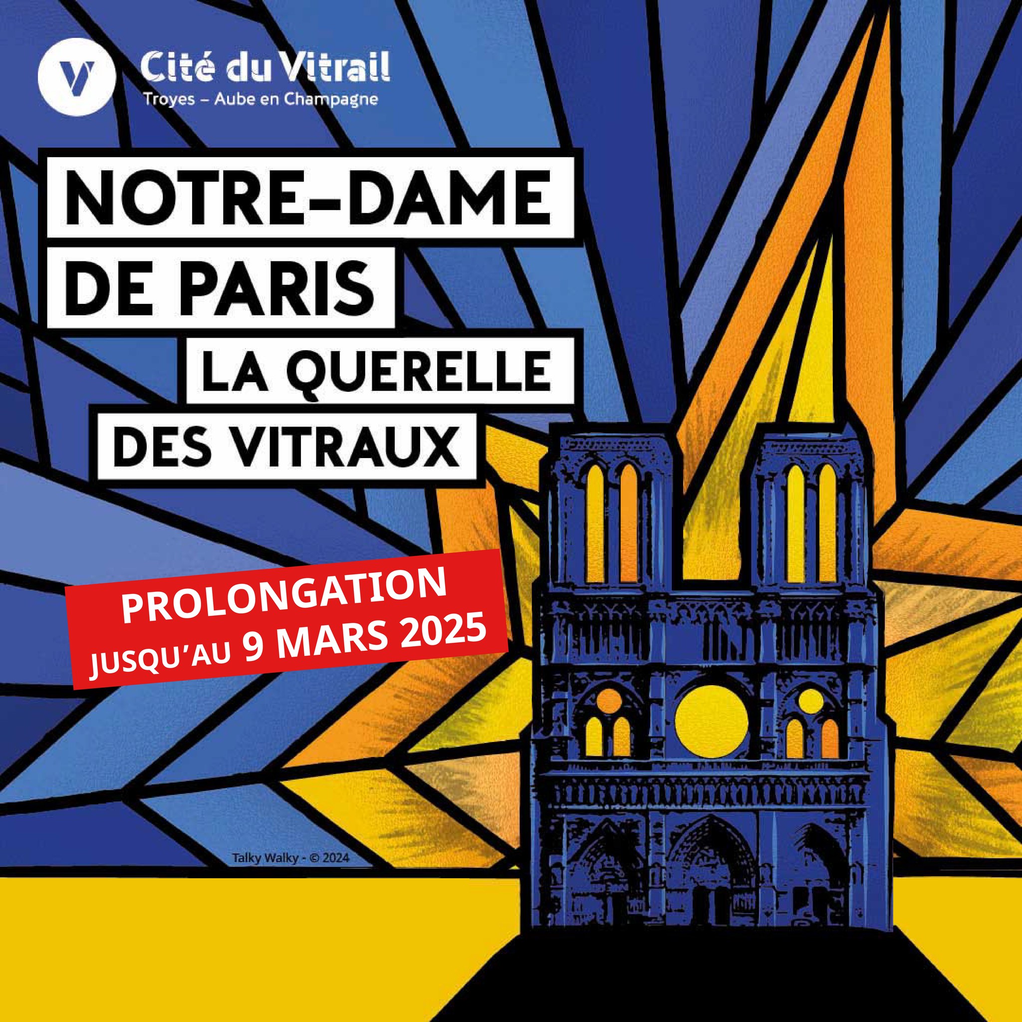 EXPOSITION "NOTRE-DAME-DE-PARIS : LA QUERELLE DES VITRAUX (1935-1965)" Du 22/6/2024 au 9/3/2025