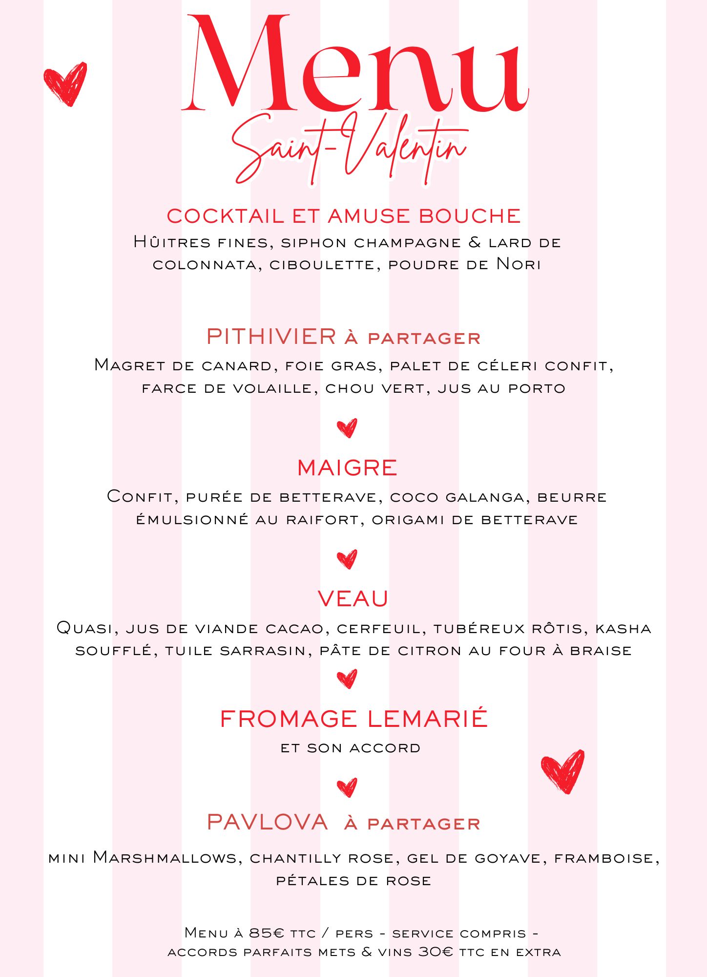 Saint-Valentin au restaurant GAODINA