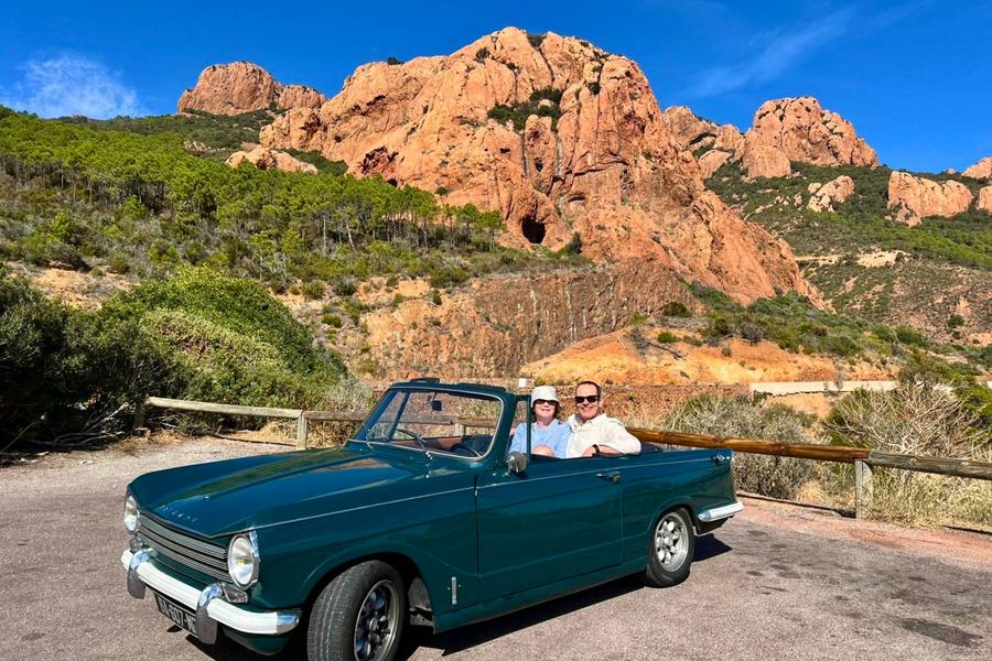 Tour dans l'Estérel avec un couple Londonien