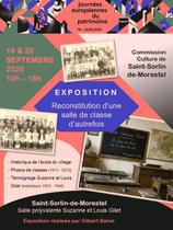 Affiche_Journées Européennes du Patrimoine : reconstitution d'une salle de clas…