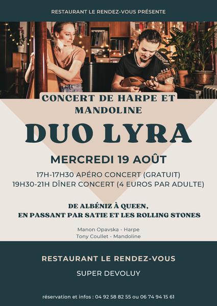 Concert de Duo Lyra au Rendez-vous