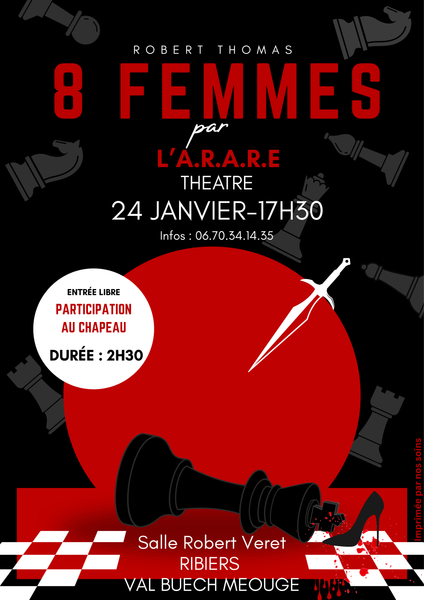 Théâtre : '8 femmes'_Val Buëch-Méouge - © L'ARARE