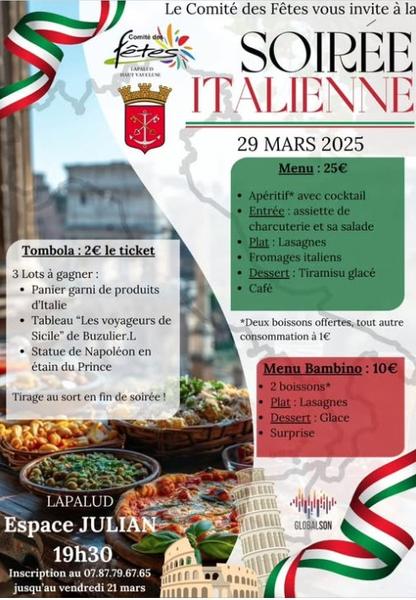 Soirée italienne>