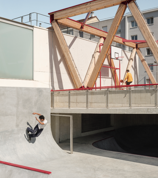 Le skate-park et city-stade Alice Milliat 