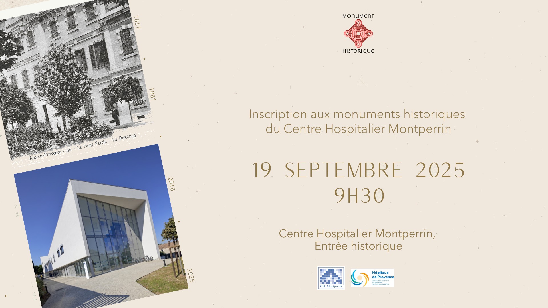 Inscription aux Monuments Historiques du Centre Hospitalier Montperrin