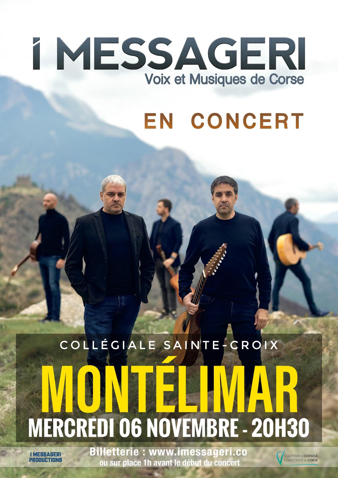 Concert : I MESSAGERI voix et musiques de Corse