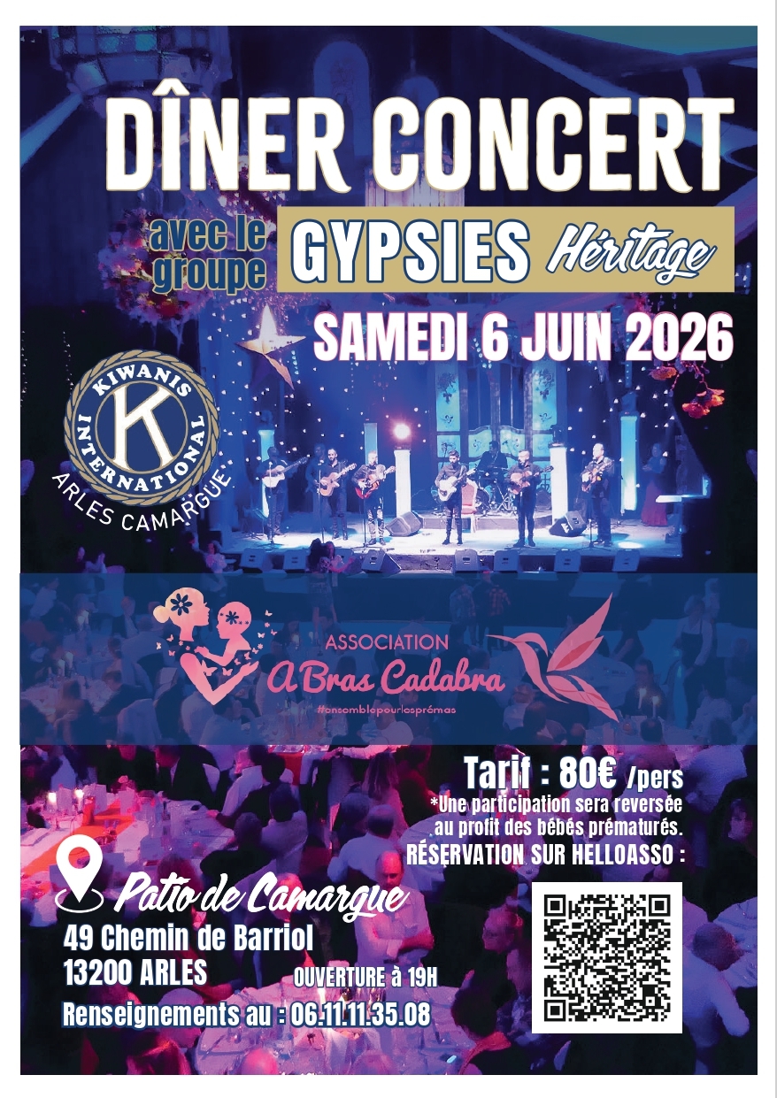 Dîner-concert caritatif avec les Gypsies Héritage