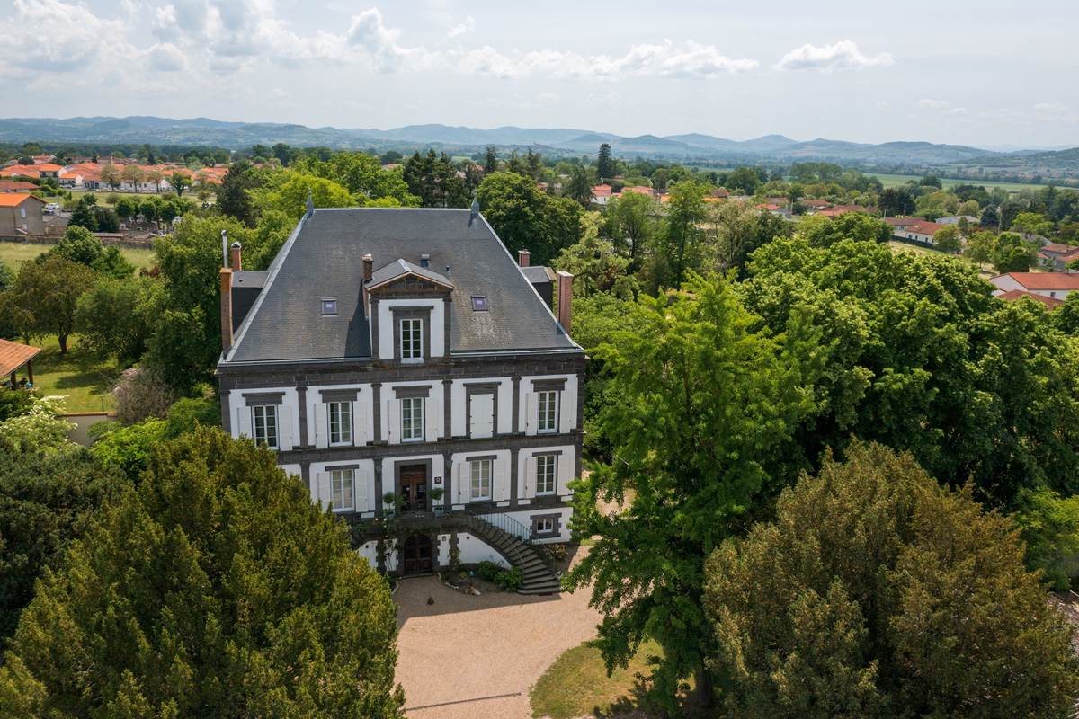 Manoir de la Manantie vue du ciel