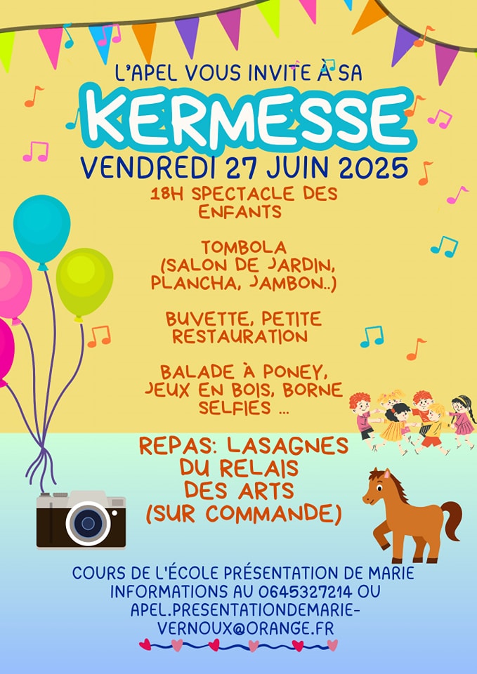 Rendez-vous futés ! : Kermesse de l'école primaire privée Présentation de Marie