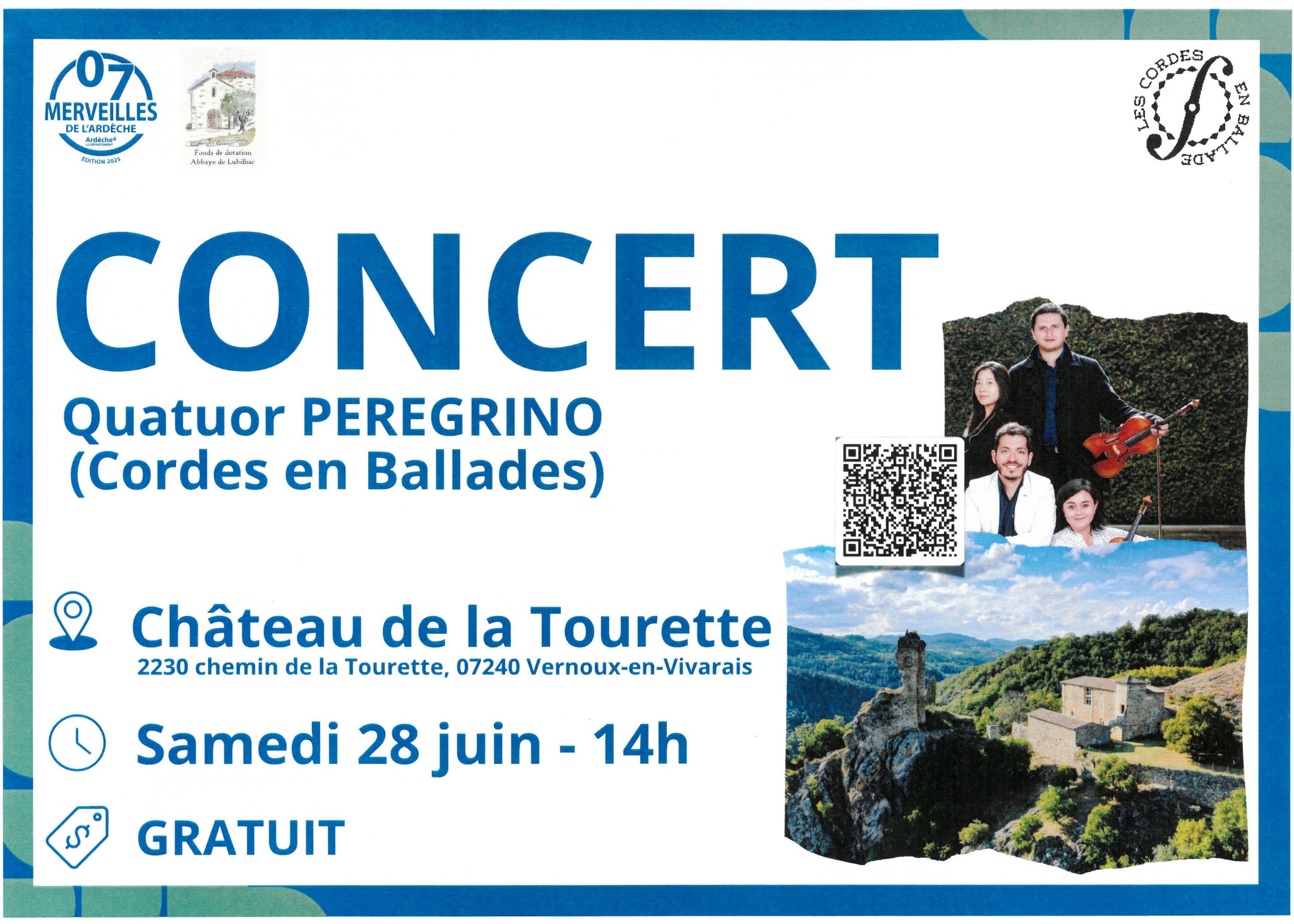 Affiche du concert proposé durant la journée 
