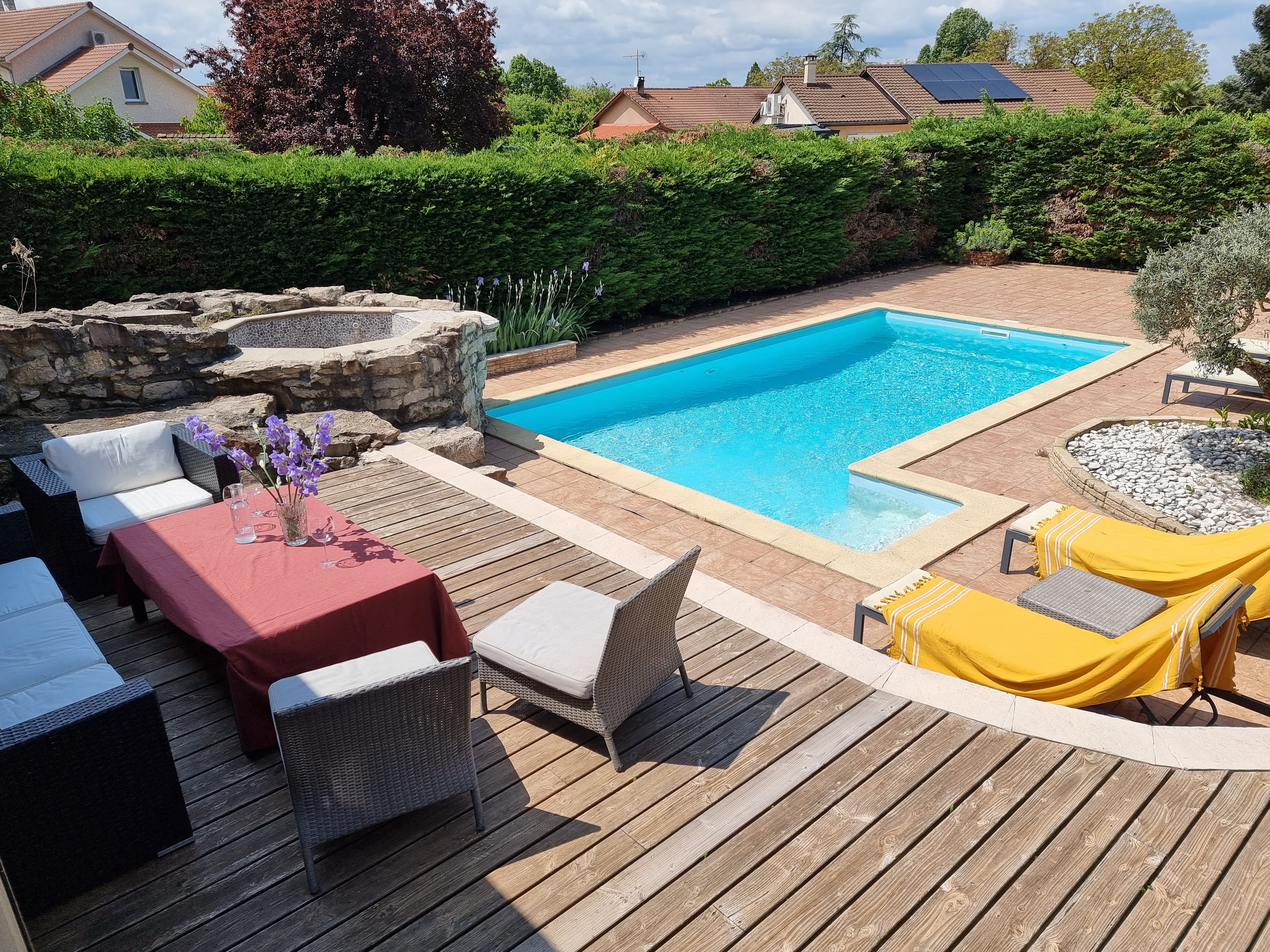 Piscine de la Chambre d'hôtes chez Amélie - Crémieu - Balcons du Dauphiné