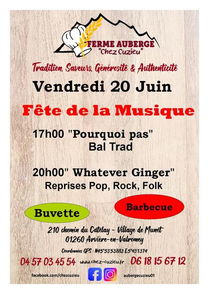http://Fête%20de%20la%20Musique%20à%20l'auberge%20Chez%20Cuzieu