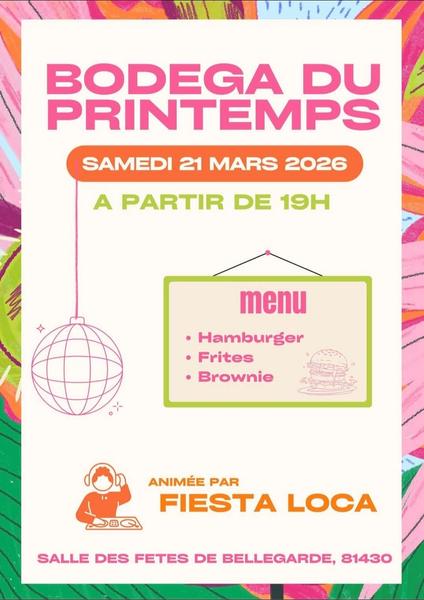 Bodéga du printemps à Bellegarde