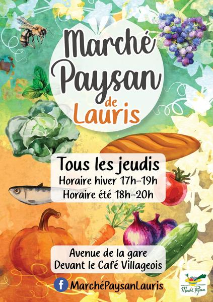 Marché de producteurs de Lauris