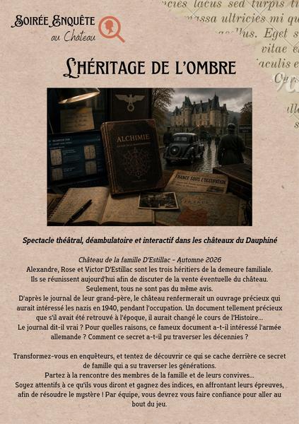 Soirée Enquête au Château de Virieu