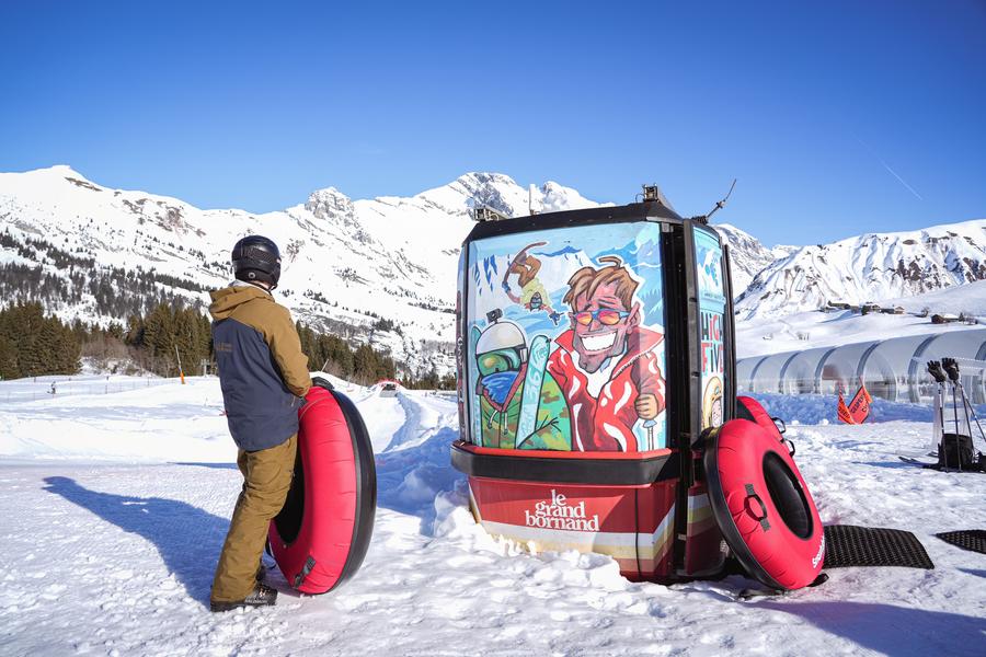Départ piste de luge Snowtubing_Le Grand-Bornand