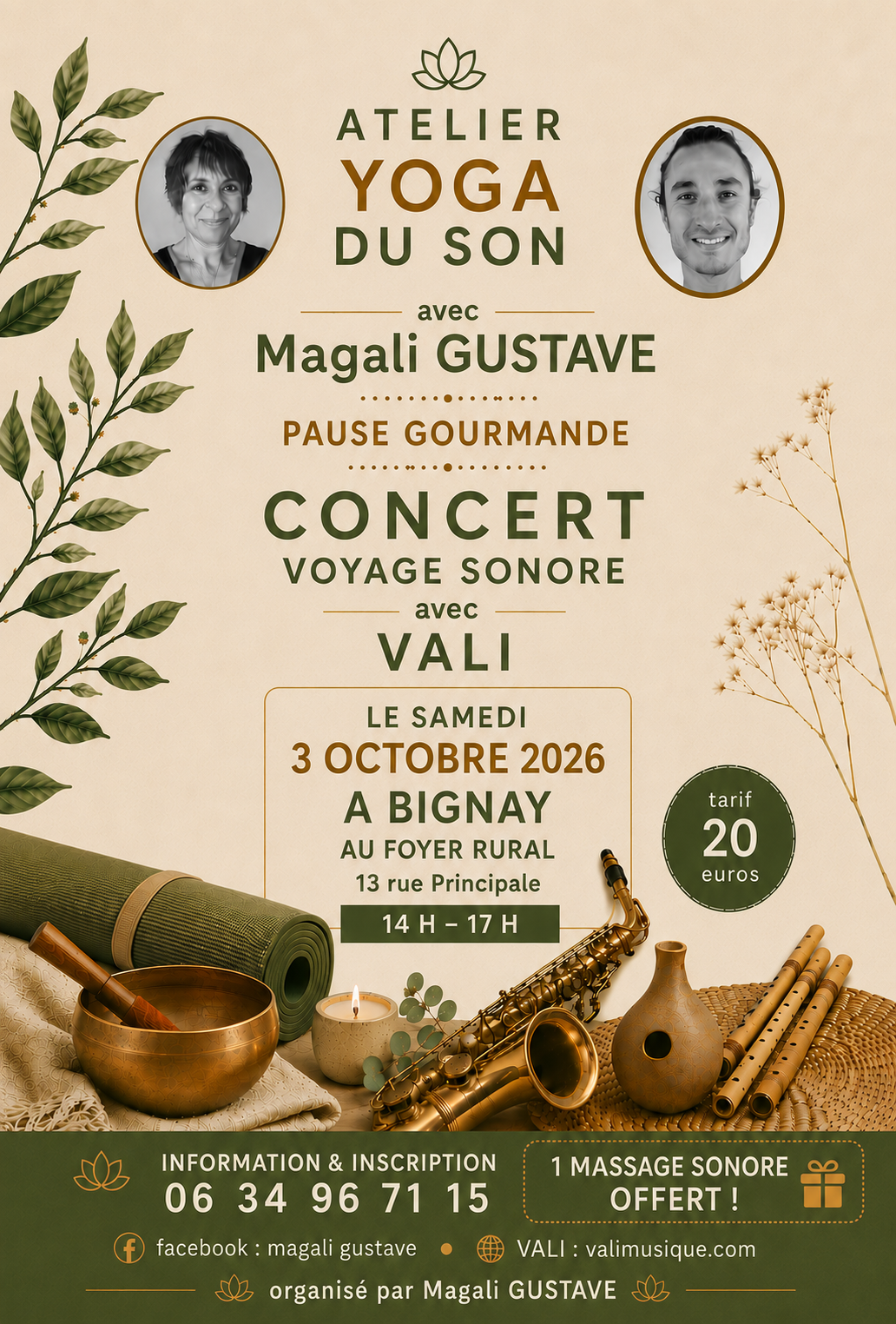 Atelier yoga du son et Concert