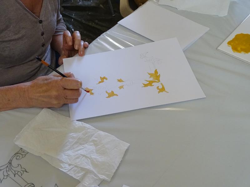 Atelier Enluminure et calligraphie à l'Abbaye de Montmajour