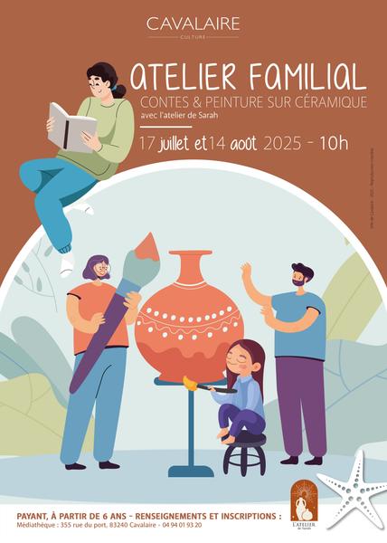Cavalaire-Sur-Mer : Atelier familial : Contes et peinture sur céramique