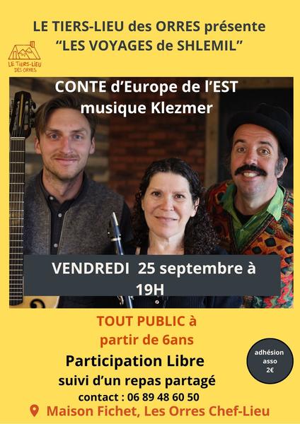 Conte musical au Tiers-lieu : 'Les Voyages de Shlemil'