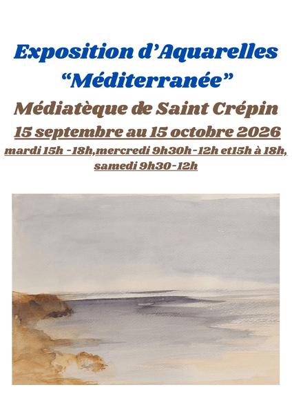 Exposition d'aquarelle 'Méditerranée'