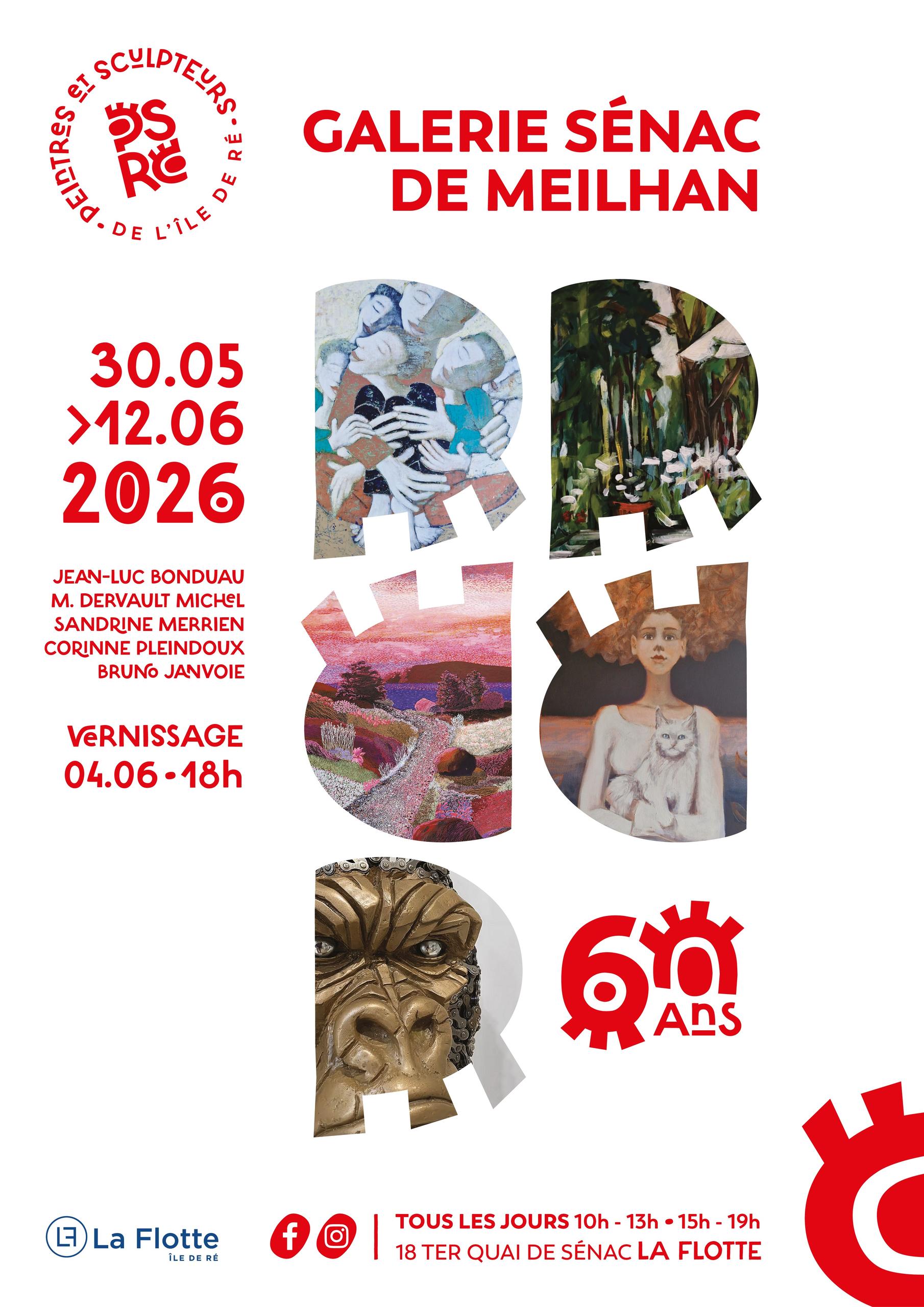 Exposition : Jean-Luc Bonduau, M. Dervault Michel, Sandrine Merrien, Corinne Pleindoux, Bruno Janvoie