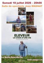 Projection du film-documentaire : ÉLEVEUR, LE CHOIX D’UNE VIE_La Motte-Saint-Ma…