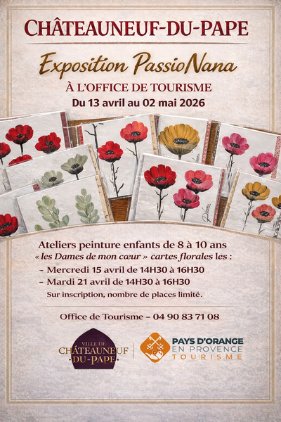 Exposition de peintures PassioNana_Châteauneuf-du-Pape