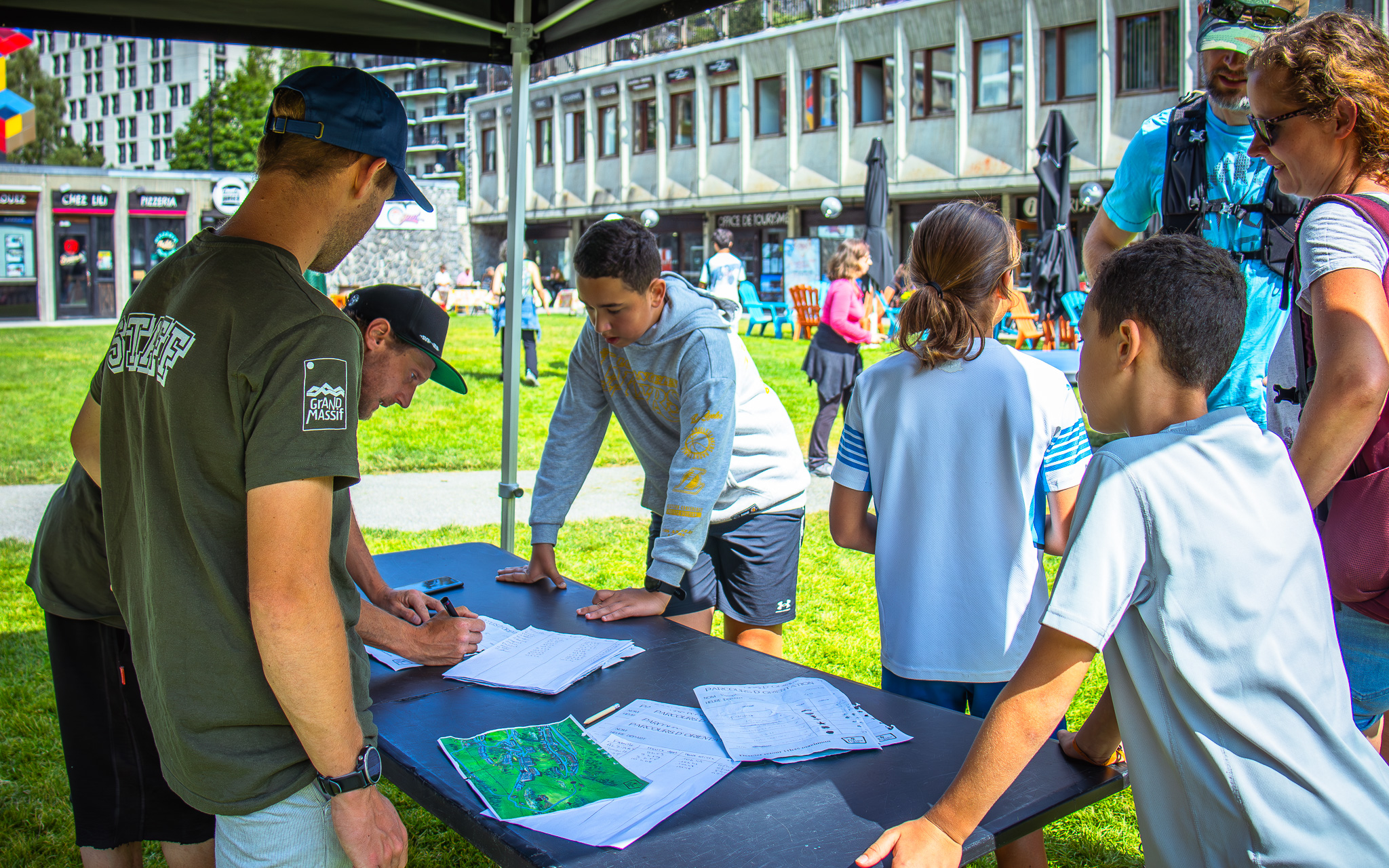 Start and finish of the orienteering course