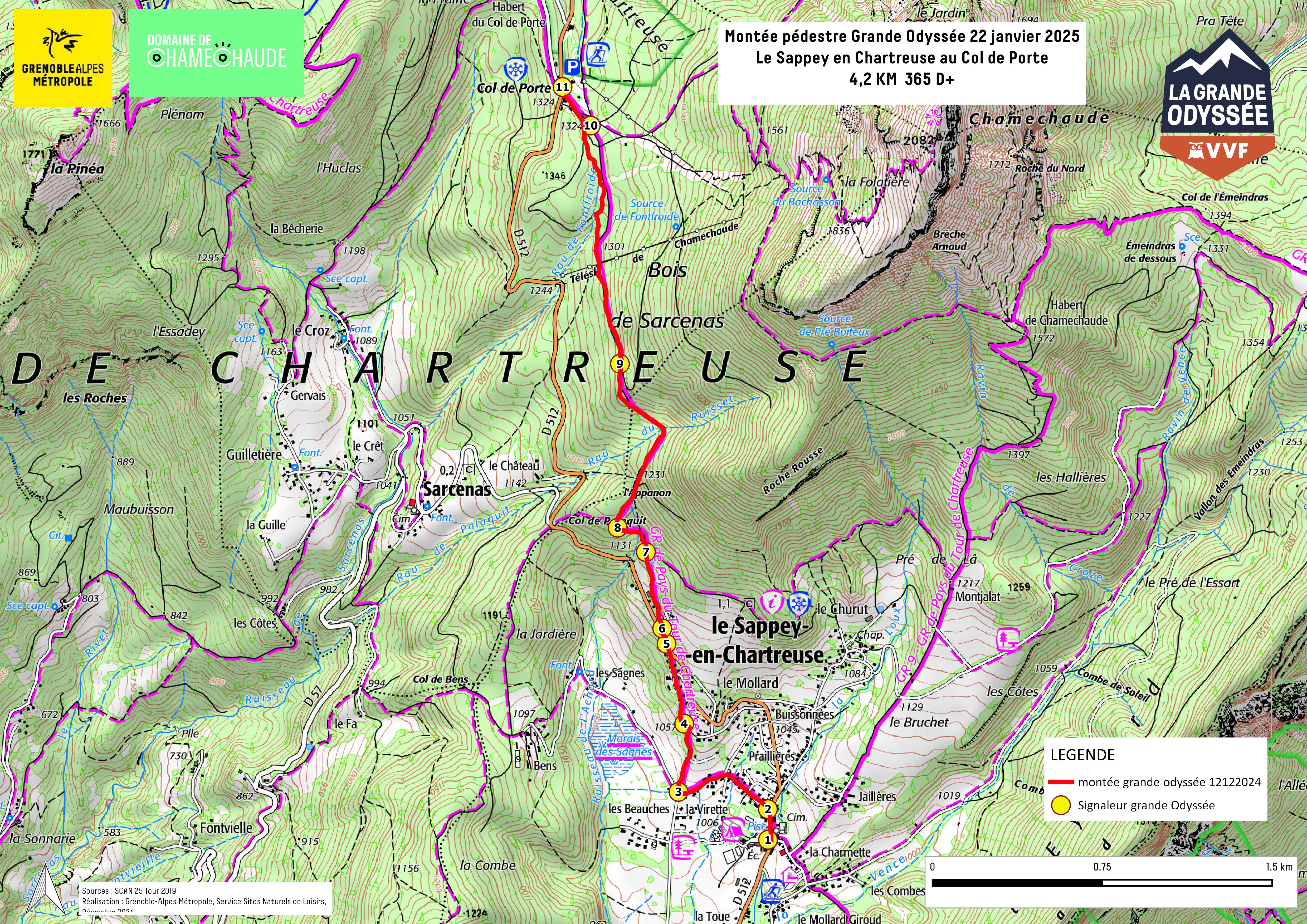 Montée pédestre / La Grande Odyssée