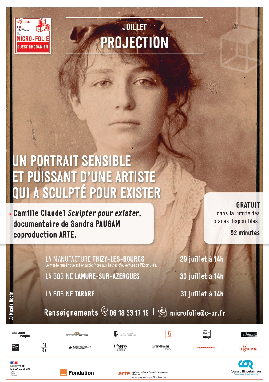 Projection : Camille Claudel Sculpter pour exister - Micro-folie Lamure_Lamure-sur-Azergues